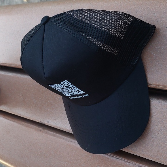 Fort Riley Family & MWR Rick Roll QR Code Tucker Mesh Snapback Hat Cap - Picture 4 of 9